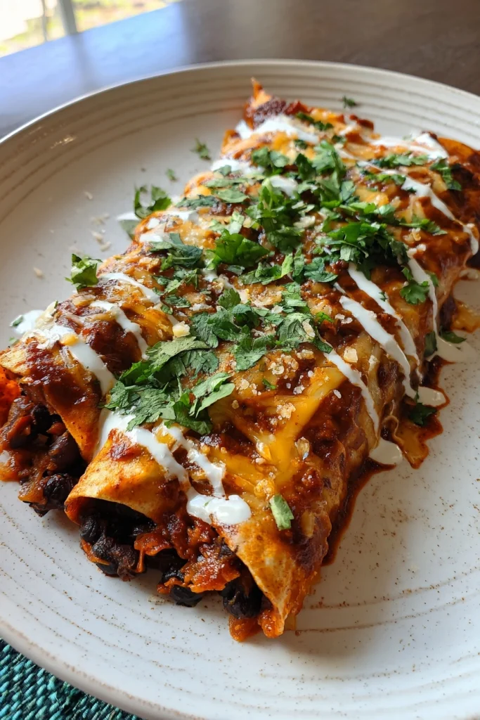 Black Bean and Butternut Squash Enchiladas