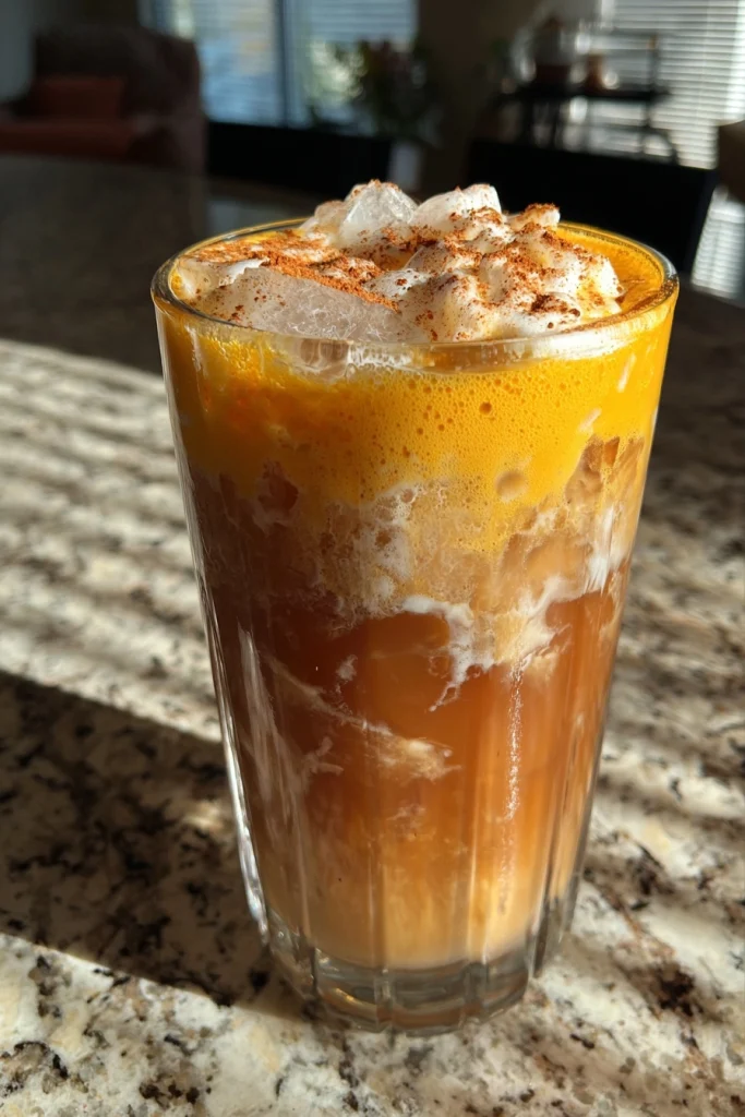 How To Make An Iced Chai Tea Latte With Pumpkin Cold Foam