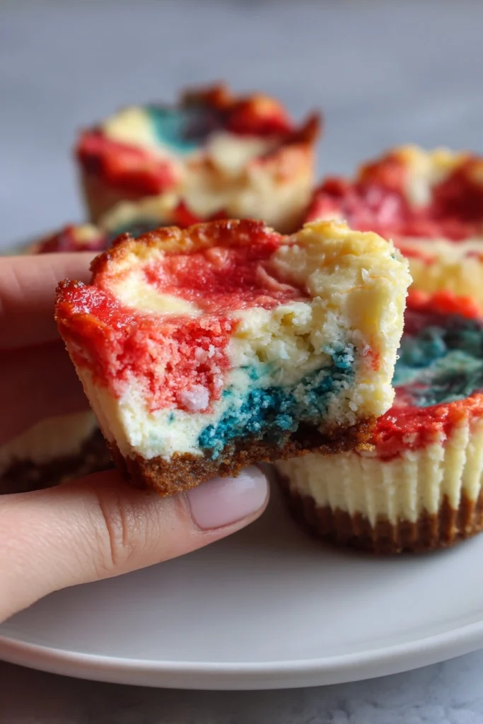 Patriotic Mini Cheesecakes