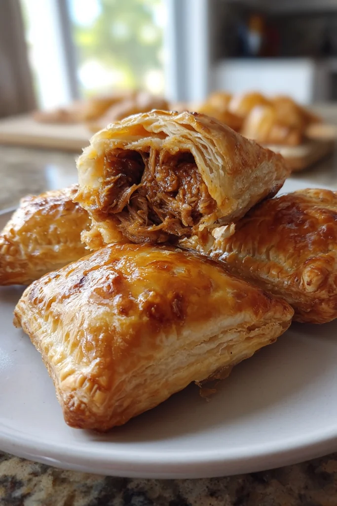 Pulled Pork Pastry Puffs – Football Friday