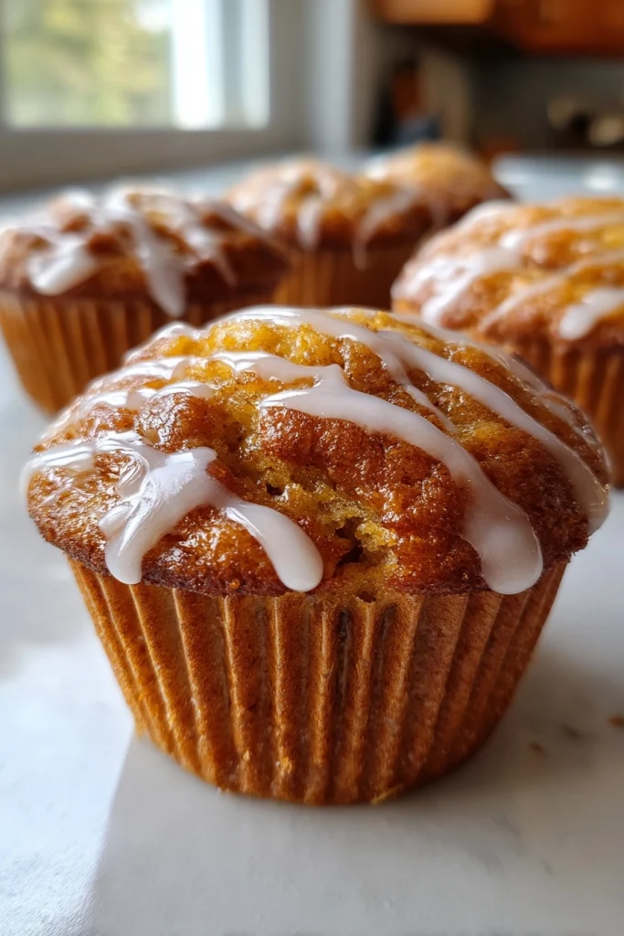 Pumpkin Cinnamon Roll Muffins