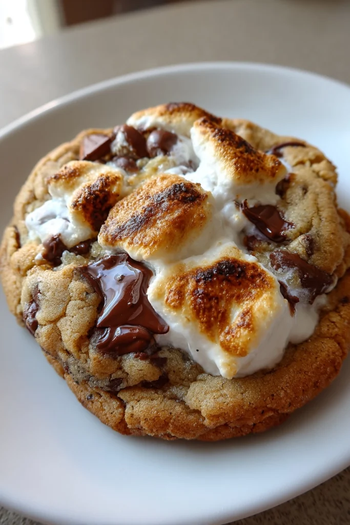 S'mores Cookies Recipe | Marshmallow and Chocolate, Easy Homemade Treat