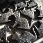 Black Cat Silhouette Sugar Cookies
