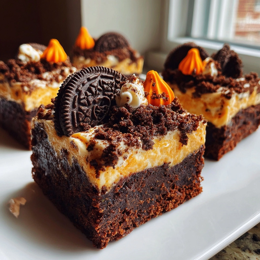 Boo Oreo Brownies - the perfect Halloween treat!