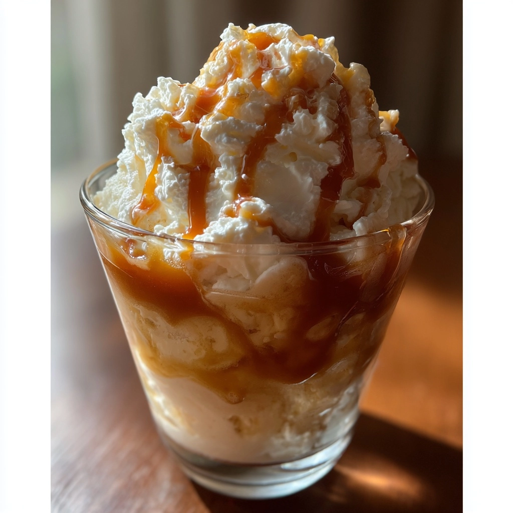 Caramel Apple Cider Float