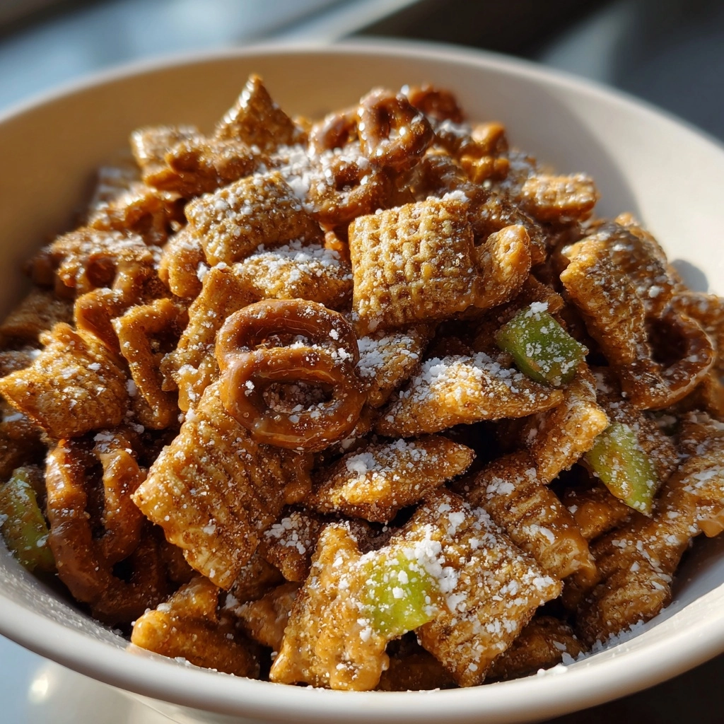 Caramel Apple Puppy Chow | Puppy chow recipes, Chex mix recipes, Puppy chow snack mix