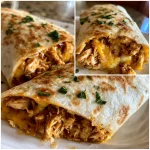Cheesy Garlic Chicken Wraps