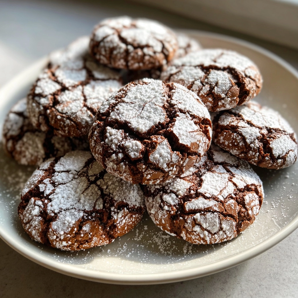 Chocolate Crinkle Cookies