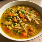 Comforting Chicken Soup with Barley – A Hearty Delight