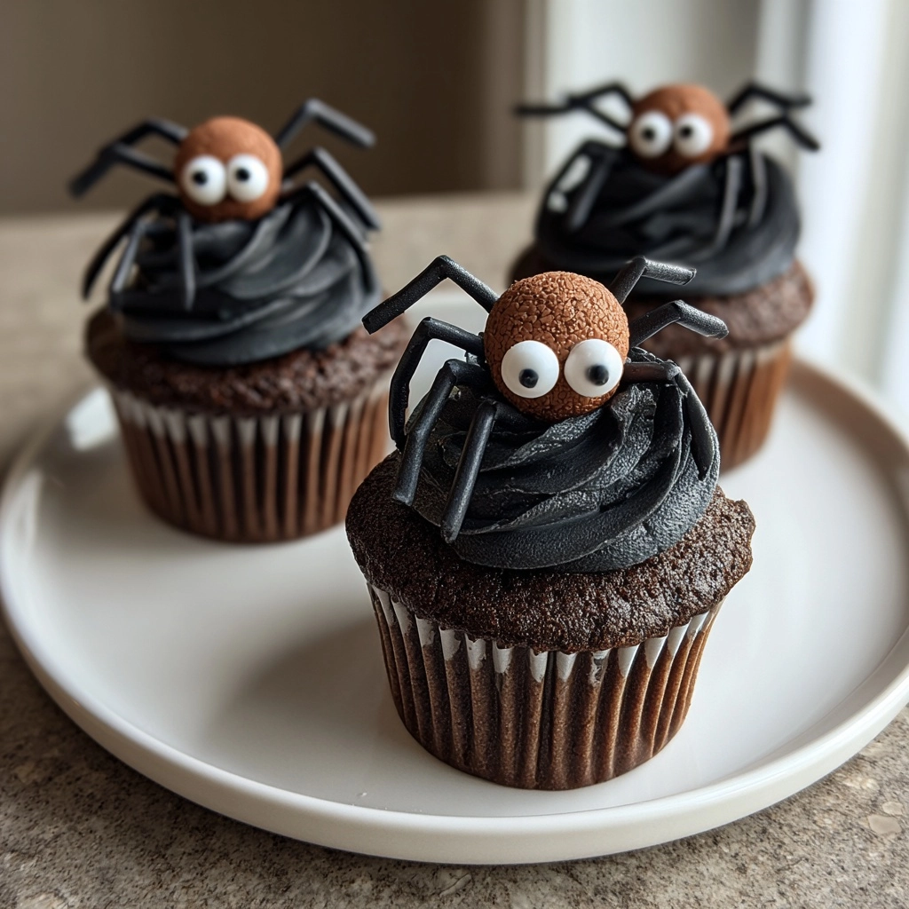 Cookies & Scream Spider Cupcakes