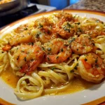 Copycat Cheesecake Factory Shrimp Scampi Linguine