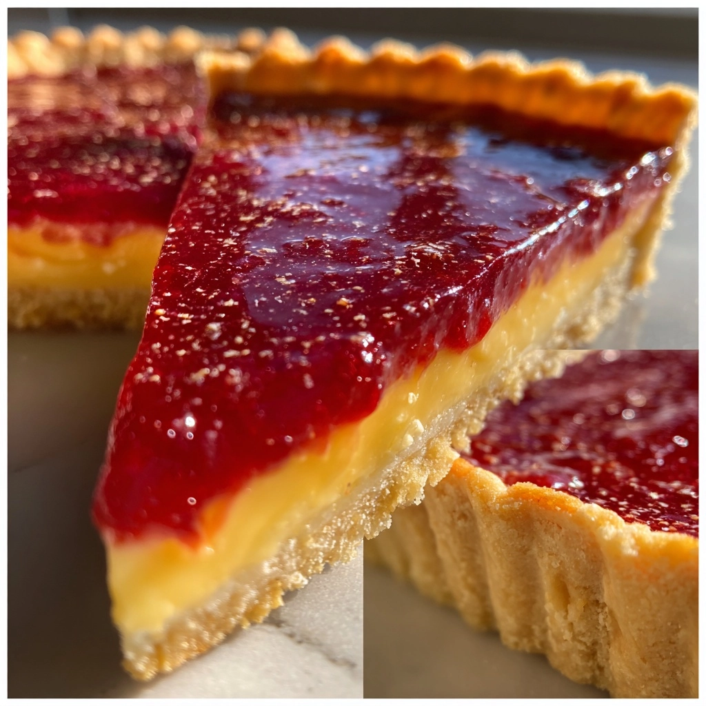 Cranberry Orange Curd Tart