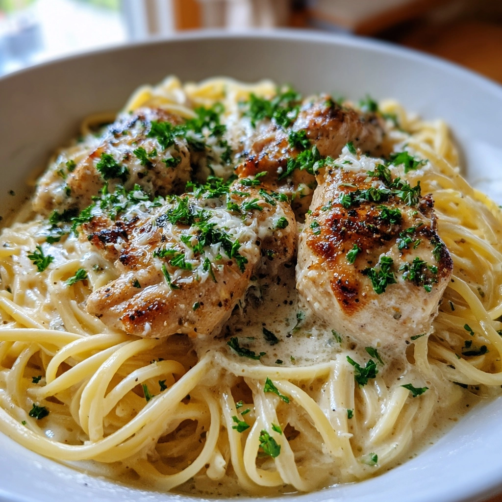 Creamy Garlic Parmesan Chicken Pasta
