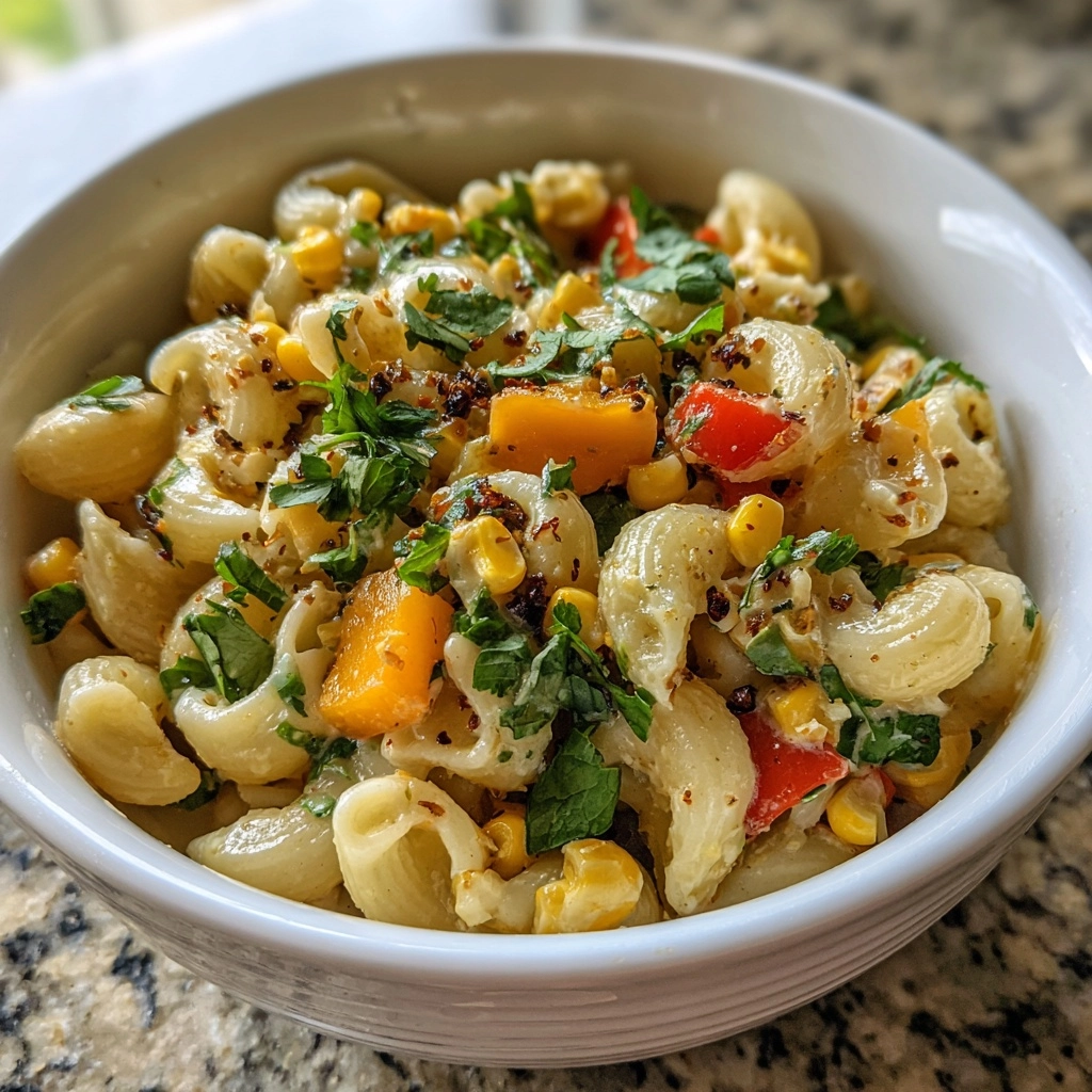 Delicious & Healthy Street Corn Pasta Salad Recipe