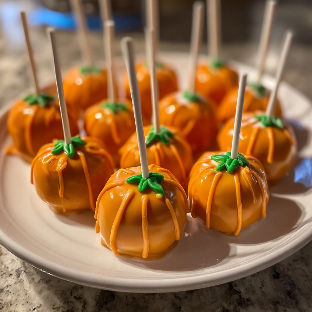 Deliciously Cute Pumpkin Cake Pops Perfect for Fall Celebrations!