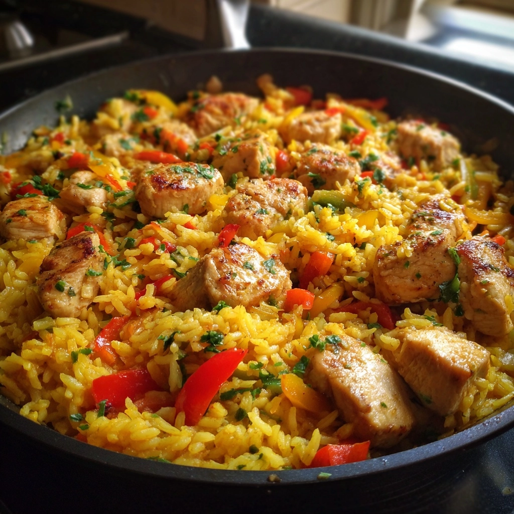 Easy One-Skillet Mexican Chicken and Rice Recipe Delight