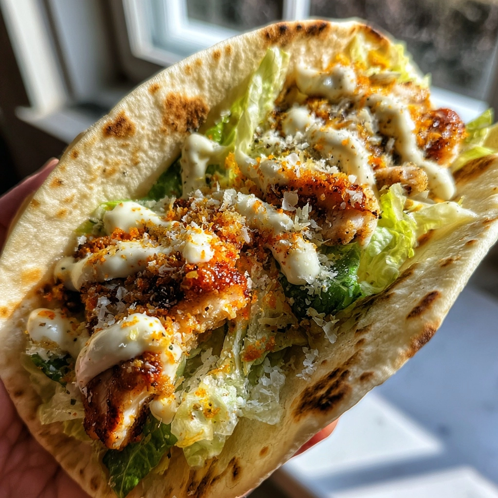 Flavor-Packed Smash Chicken Caesar Tacos Recipe
