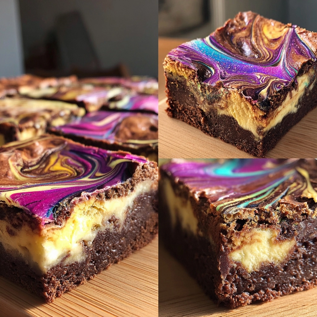 Halloween Swirl Cream Cheese Brownies