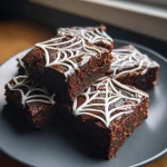 Keto Spider Web Brownies