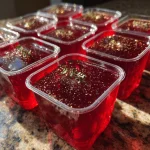 Keto Vampire Blood Jello Shots