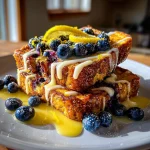 Lemon Blueberry French Toast (Monster-style)