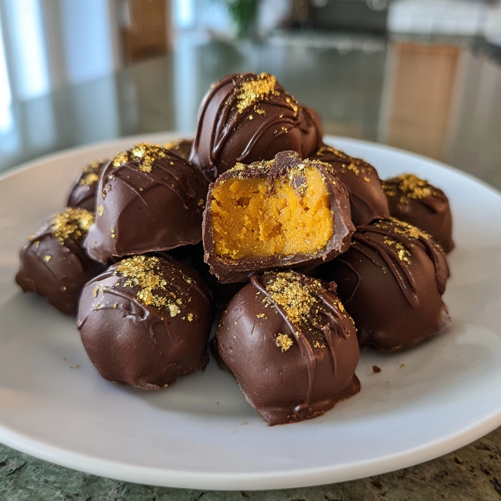 Pumpkin Cheesecake Truffles - Host The Toast