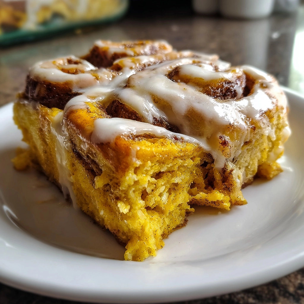 Pumpkin Cinnamon Roll Bake