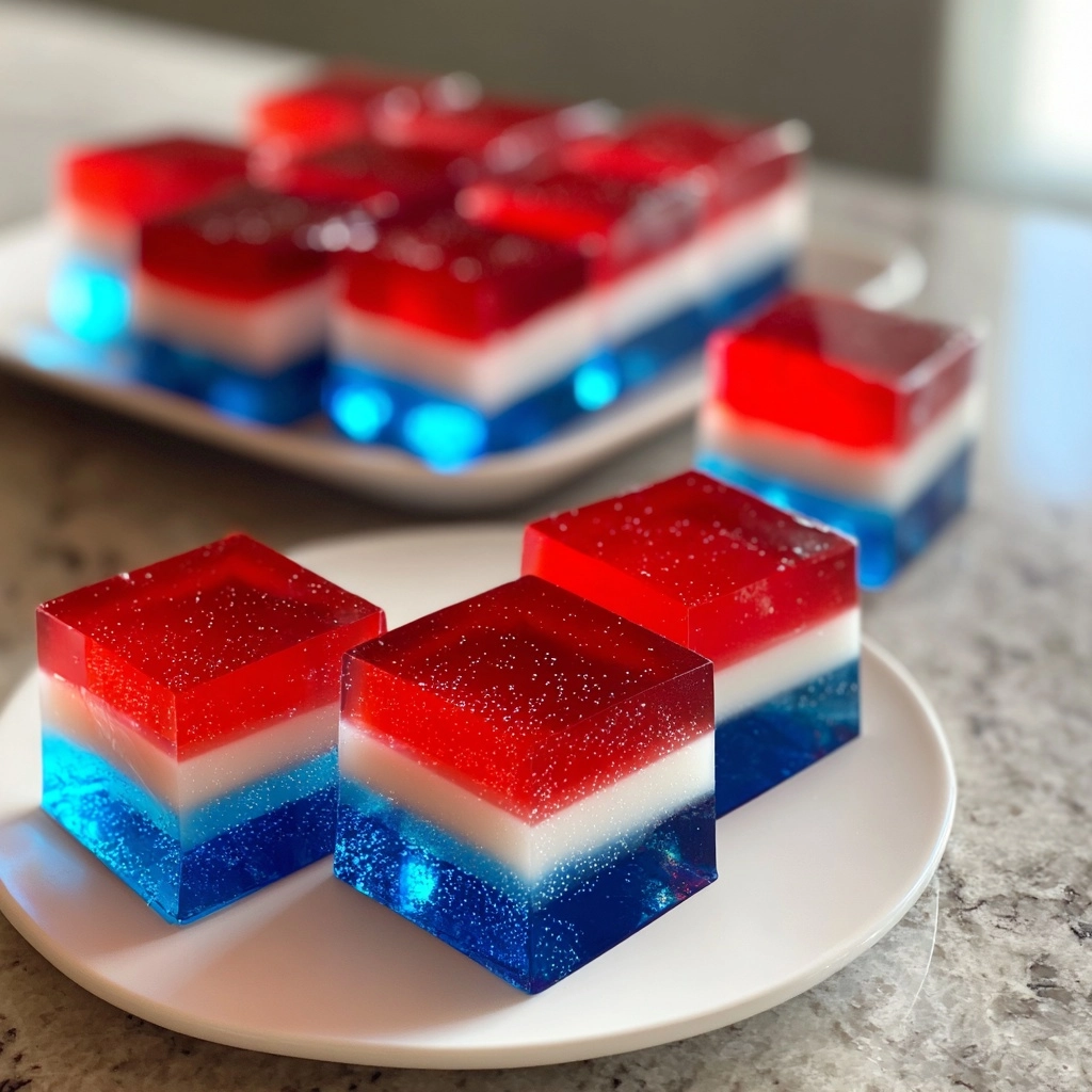 Red White and Blue Finger Jello