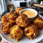 Reuben Balls with Spicy Thousand Island Dipping Sauce