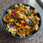 Scarecrow Crunch Snack Mix Recipe | Halloween Caramel Corn