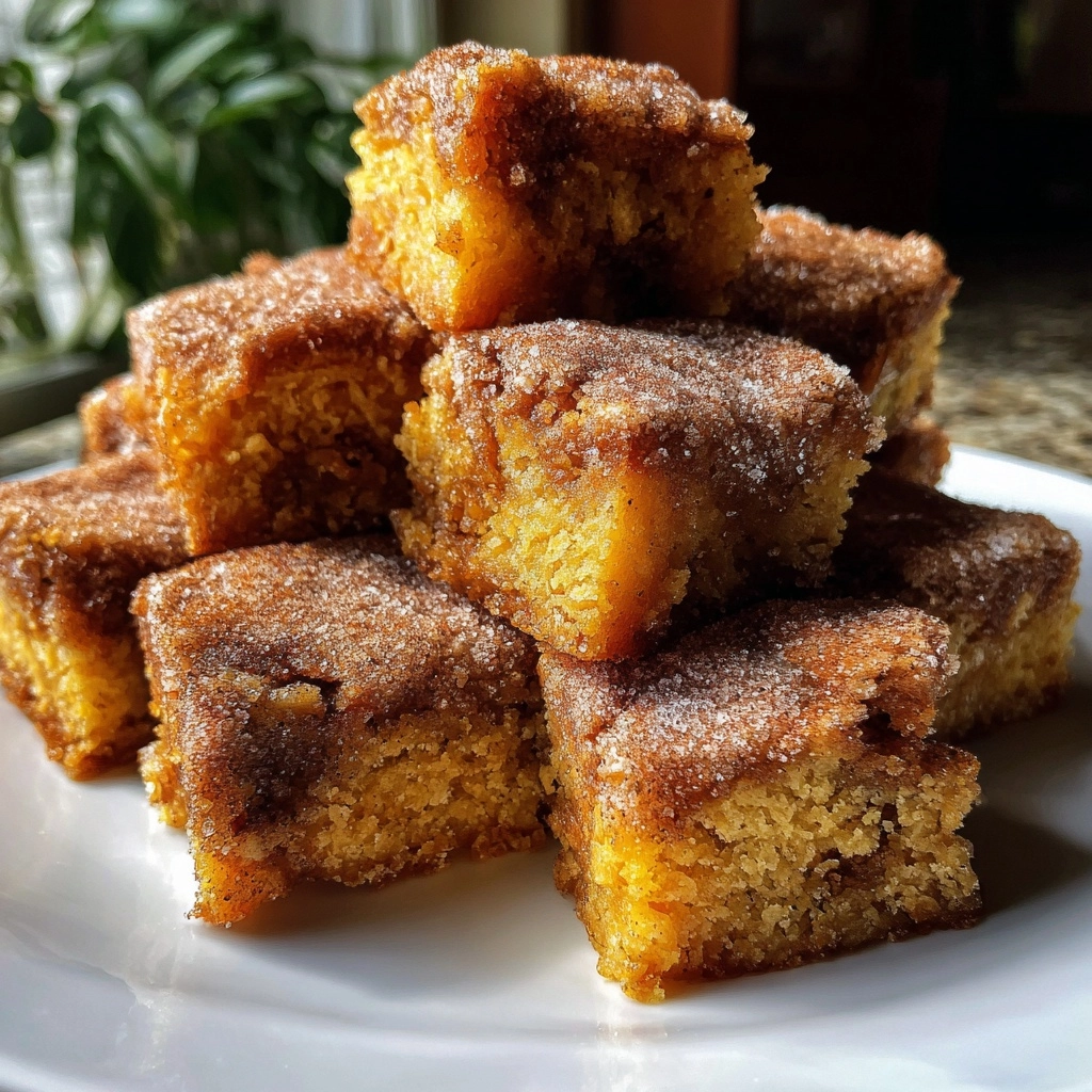 Snickerdoodle Blondie Bites (Pumpkin-spiced blondie bites)