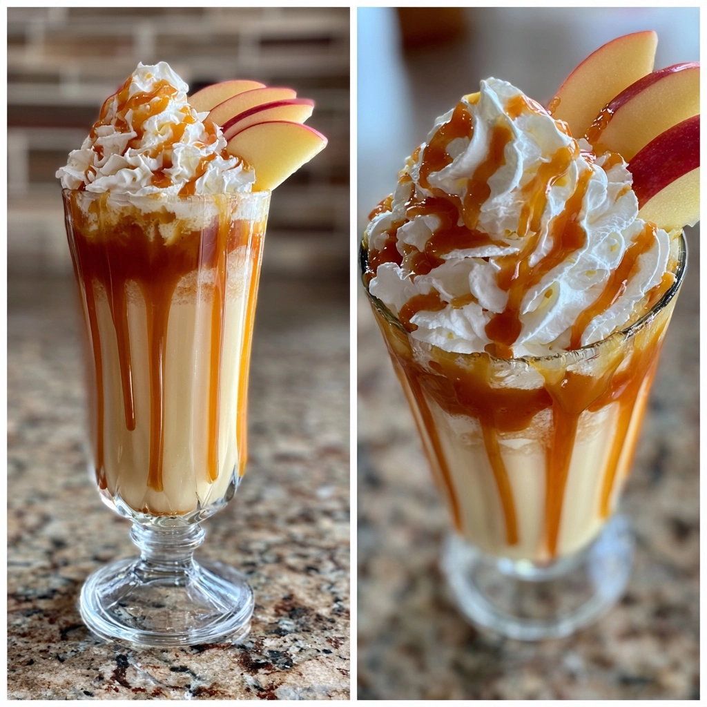 Spiked Caramel Apple Milkshake