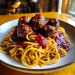 Spooky Spaghetti and Stuffed Meatballs for a Fang-tastic Feast