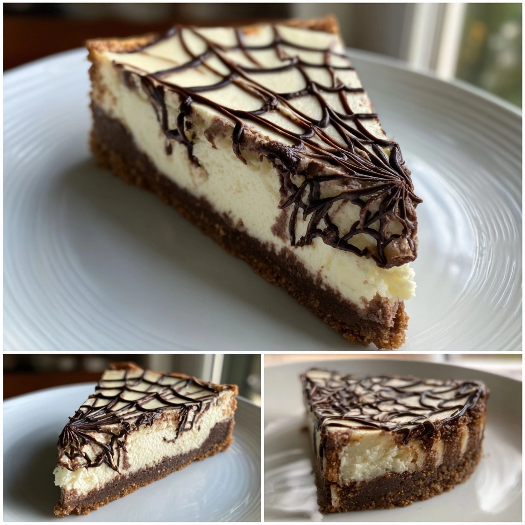 Spooky Spiderweb Cheesecake