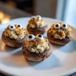 Stuffed Mushroom Eyeballs: Spooky Savory Delights for Halloween
