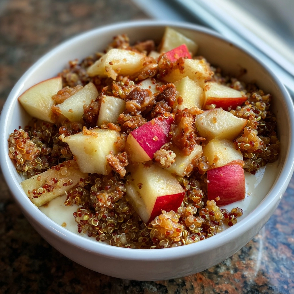Apple Pear Quinoa Breakfast Bowls