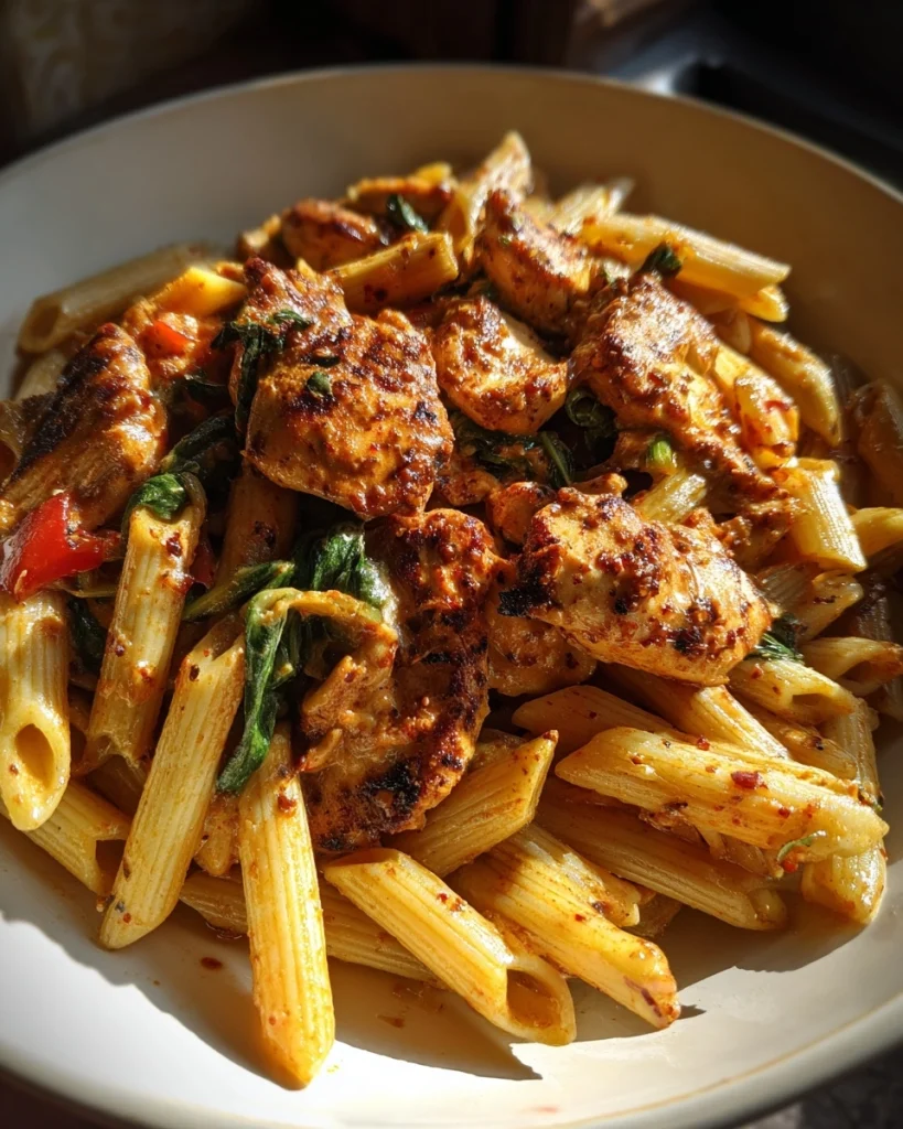 Bold Spicy Chipotle Chicken Penne Skillet
