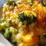 Broccoli Cheese & Rice Casserole â€” Creamy, Cheesy, and Cozy One-Dish Side