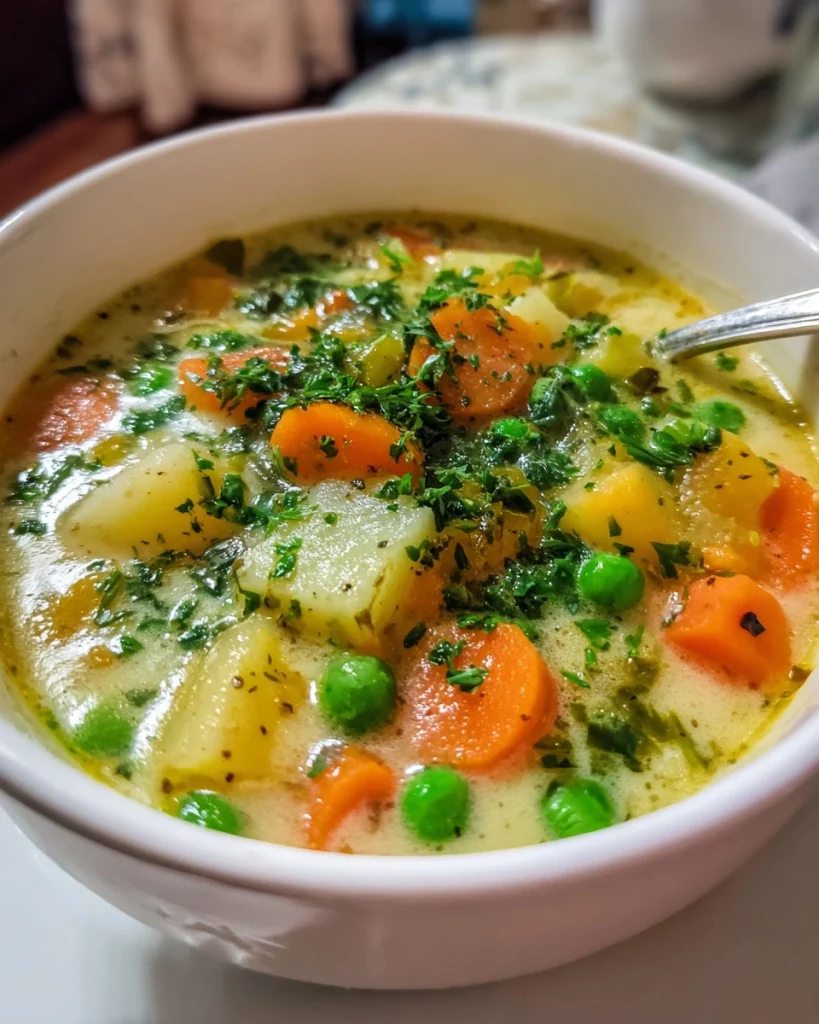 Cozy Veggie Pot Pie Soup