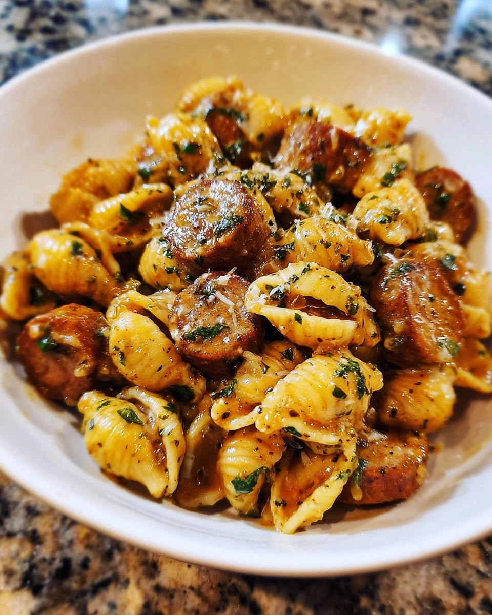 Creamy Bold Honey Garlic Sausage Pasta
