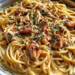 Creamy Chipotle Garlic Chicken Pasta