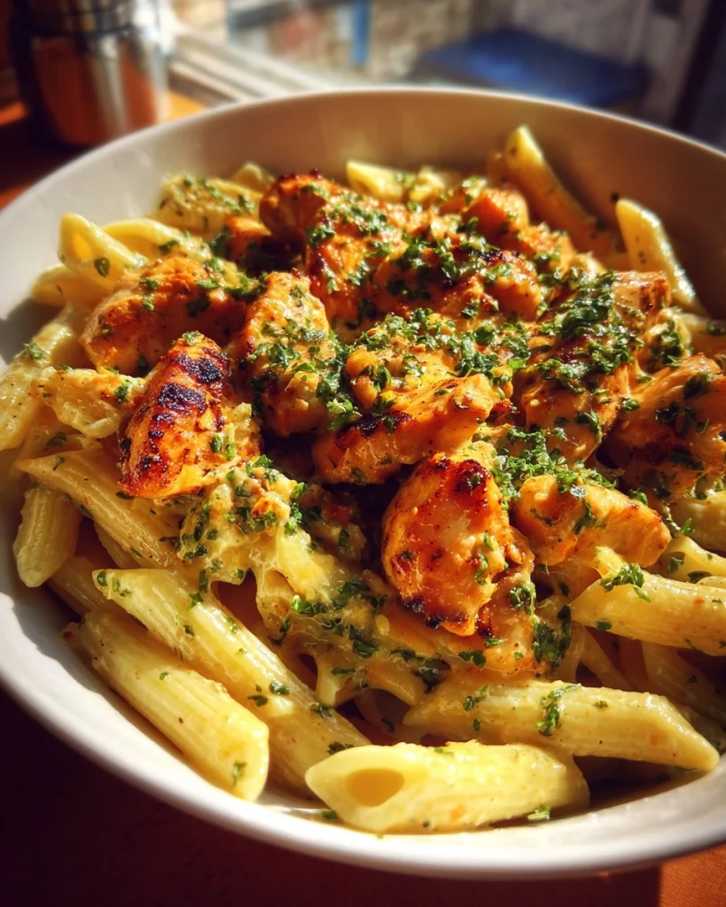 Creamy Garlic Butter Cajun Chicken Penne