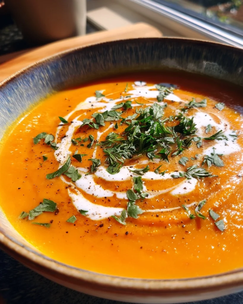 Creamy Vegan Roasted Carrot Soup: Cozy & Delicious Recipe