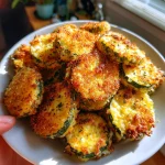Golden Air Fryer Zucchini Parmesan
