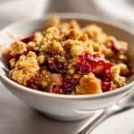 Irresistible Spiced Cranberry Apple Crumble Recipe