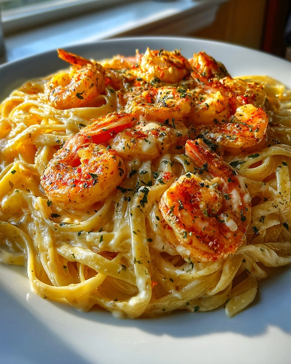 Irresistibly Creamy Cajun Shrimp Alfredo Pasta
