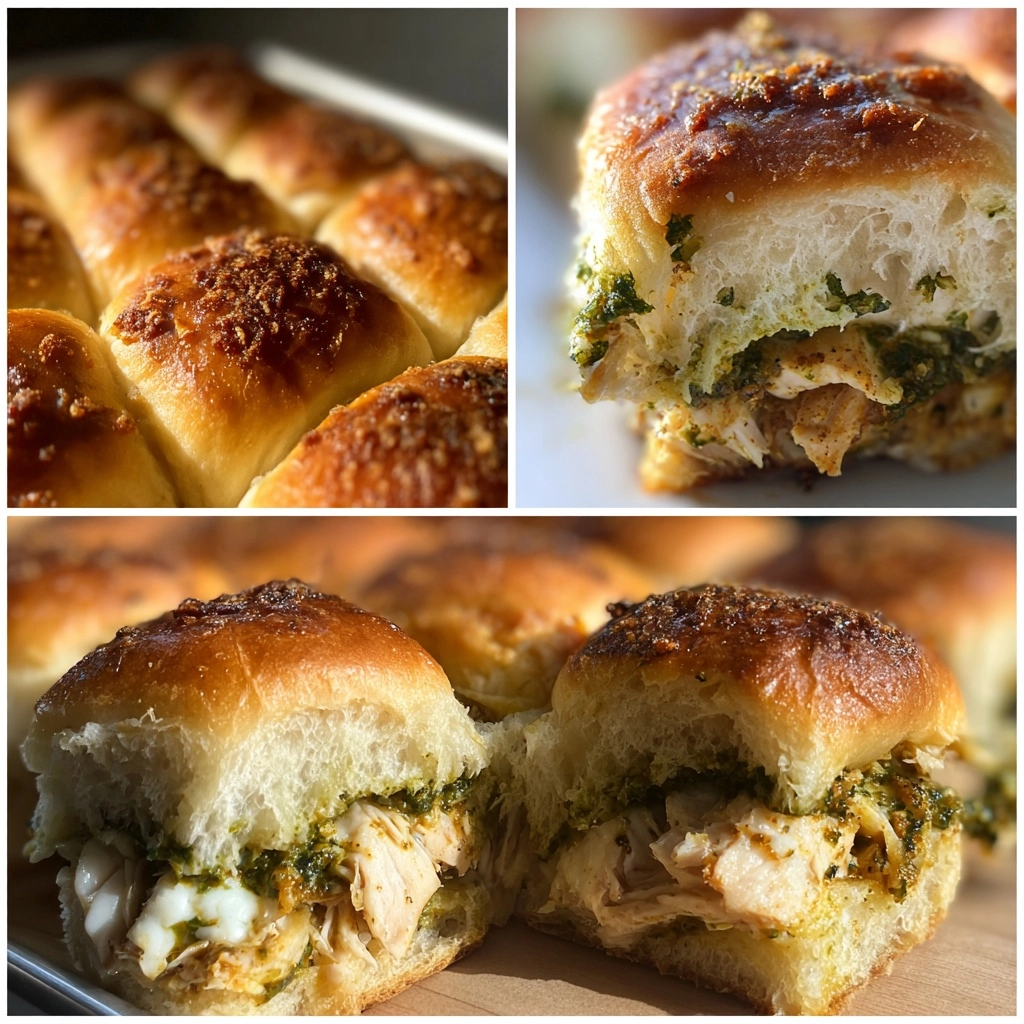 Pull-Apart Pesto Turkey Sliders