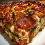 Quick Keto Pizza Casserole