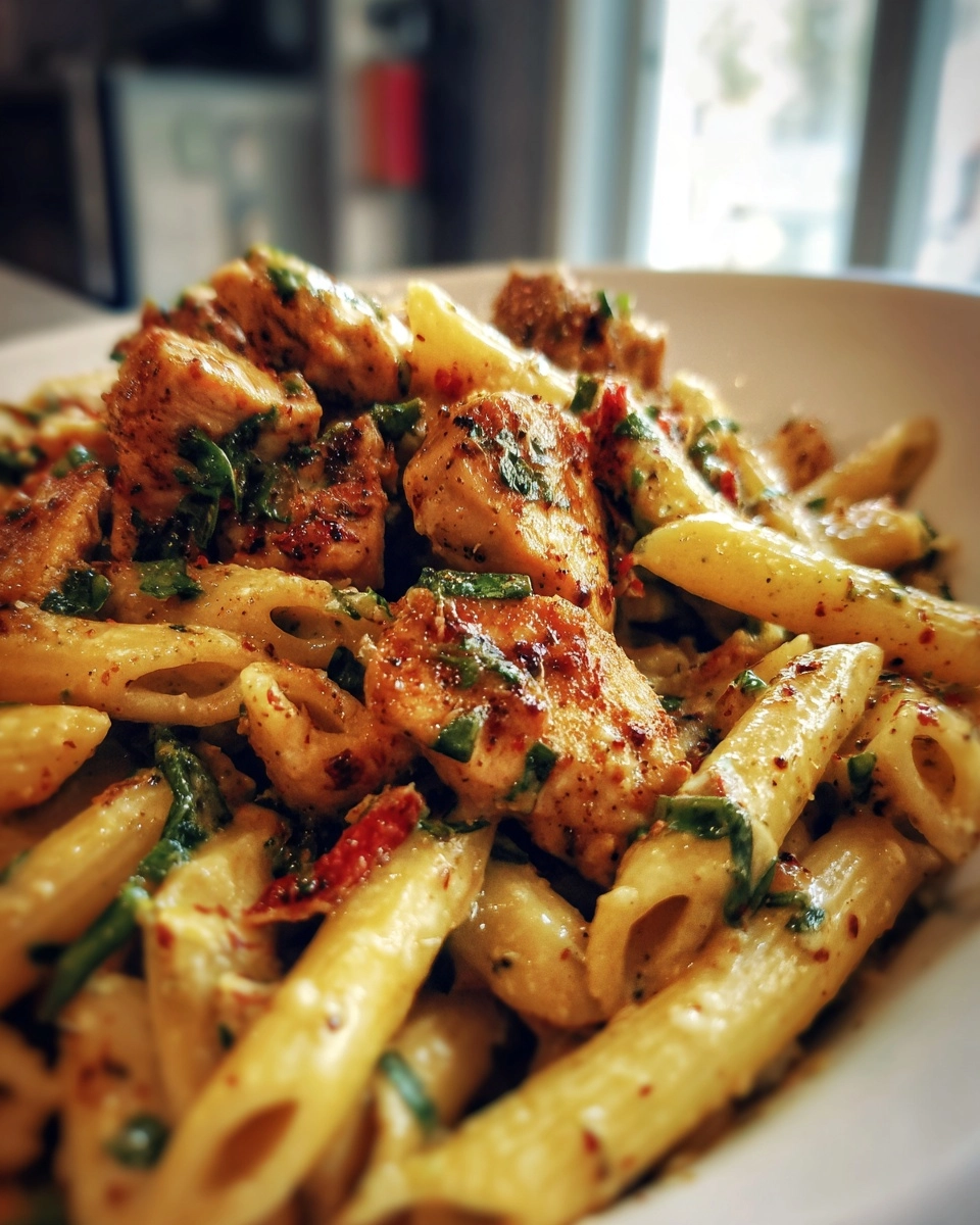 Smoky Cajun Ranch Chicken Penne Skillet