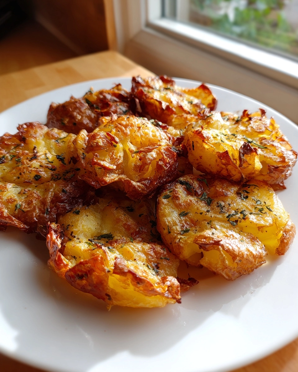 The Crispiest Air Fryer Smashed Potatoes You’ll Ev...
